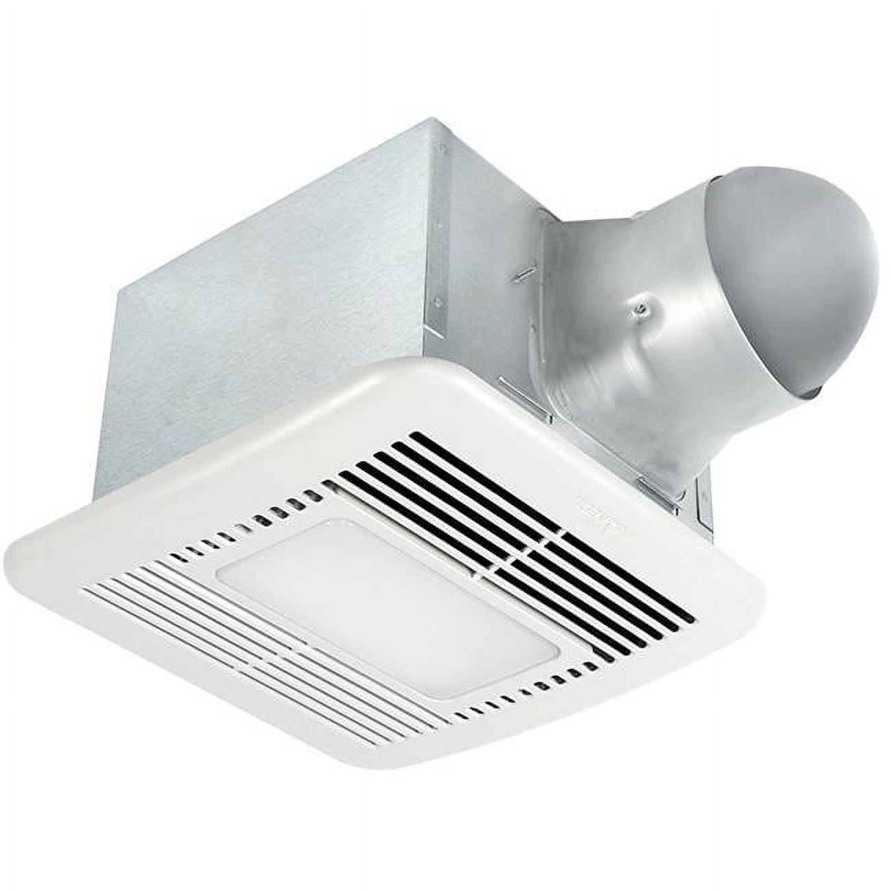 Delta Off-White Galvanized Steel LED Exhaust Fan