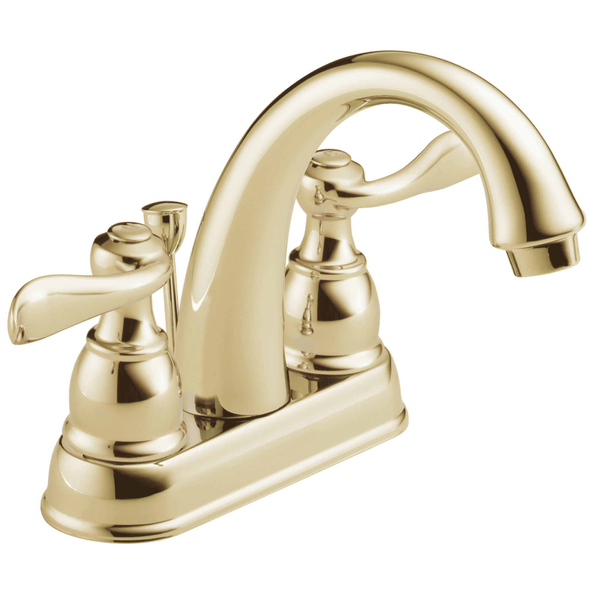 Windemere Elegance Two-Handle Polished Brass Bathroom Faucet