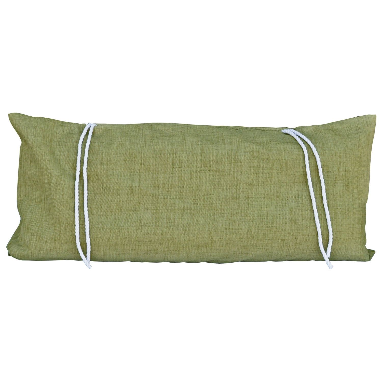 Kiwi Green Cotton Outdoor Hammock Pillow with Ties