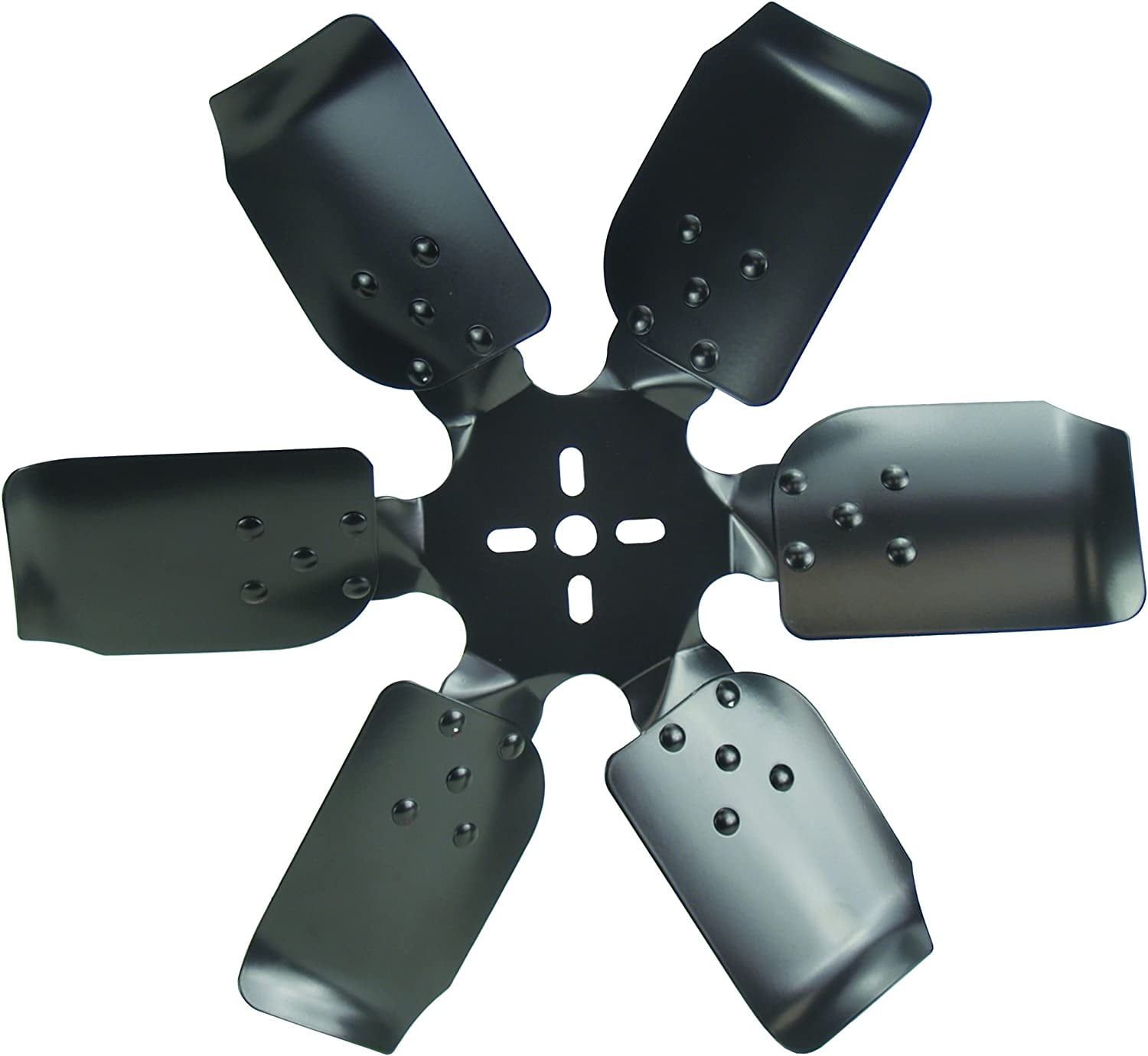 Heavy Duty 18" Black Steel Rigid Race Fan Blade