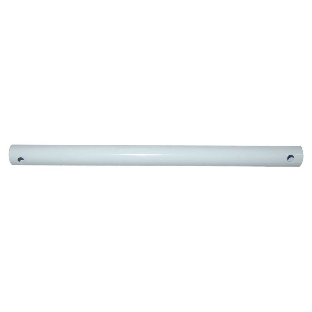 White 18-Inch Steel Ceiling Fan Downrod