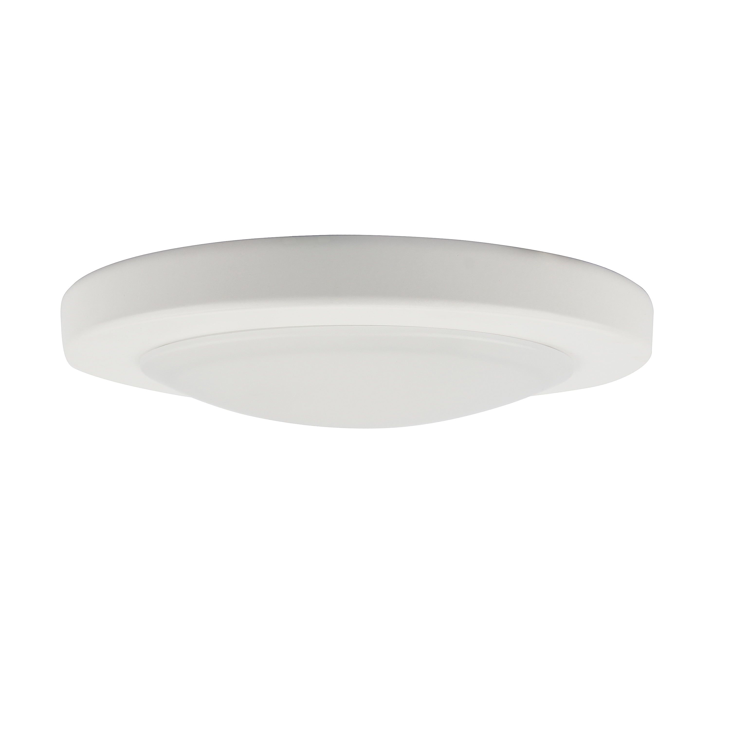 White Aluminum LED Indoor/Outdoor Flush Mount Light