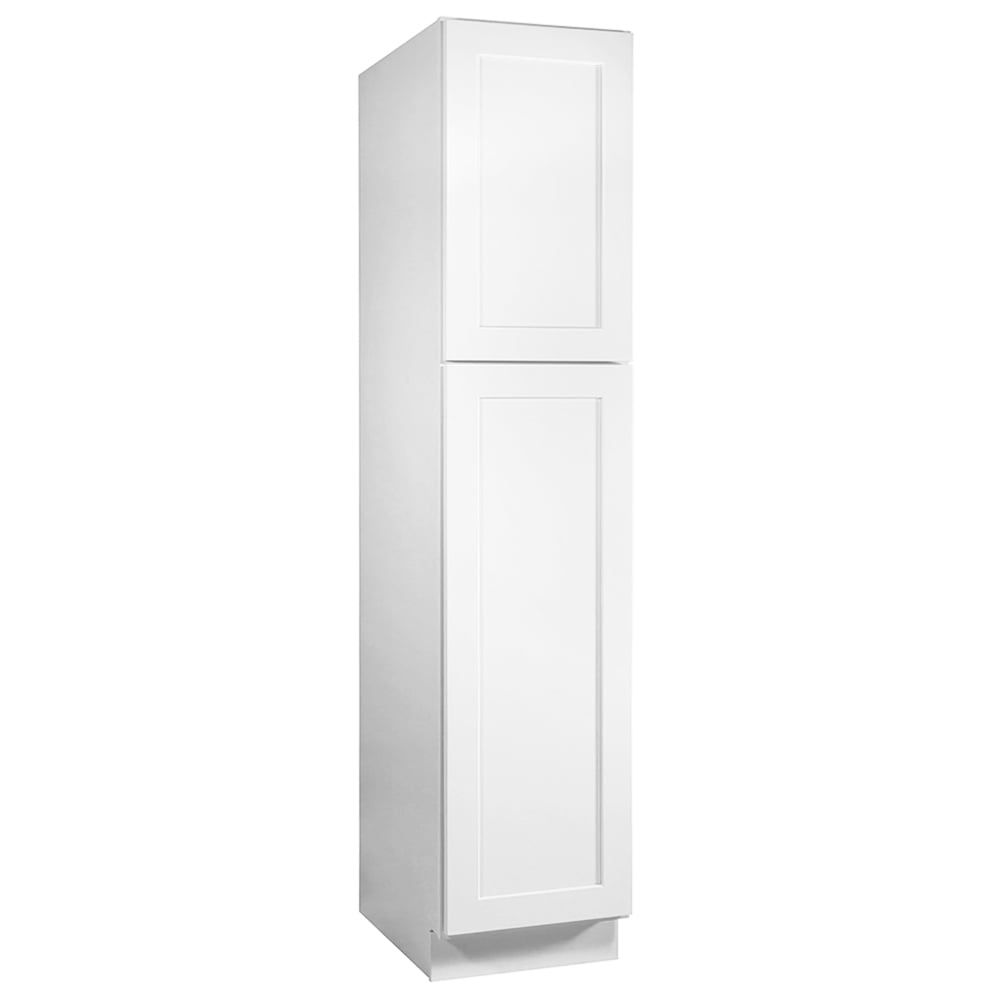 White Shaker Style Fully Assembled Pantry Cabinet 18x84x24