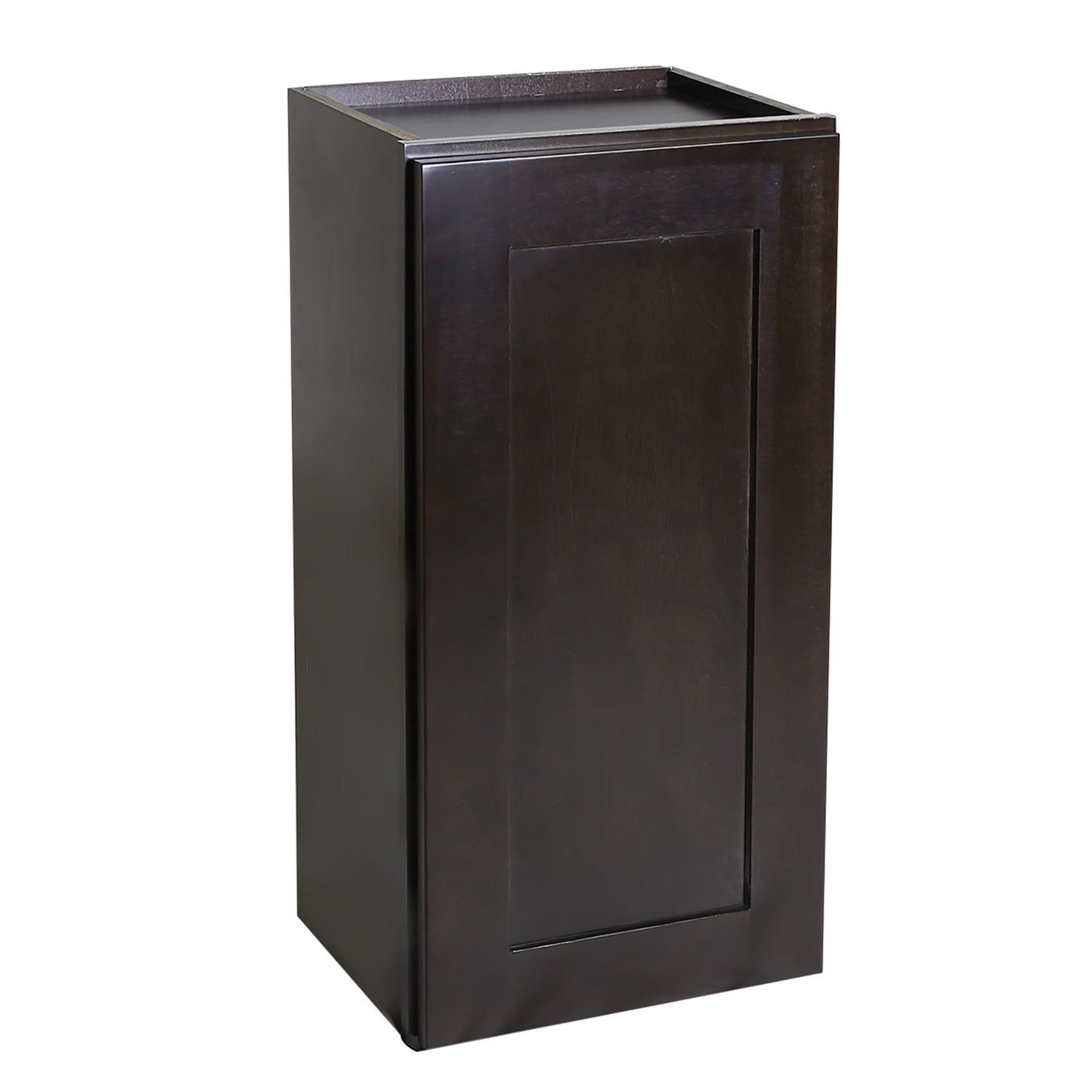 Espresso Shaker Solid Wood Wall Cabinet, 9" x 36"