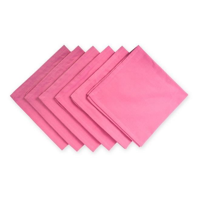 Flamingo Pink 20x20 Cotton Napkin Set of 6