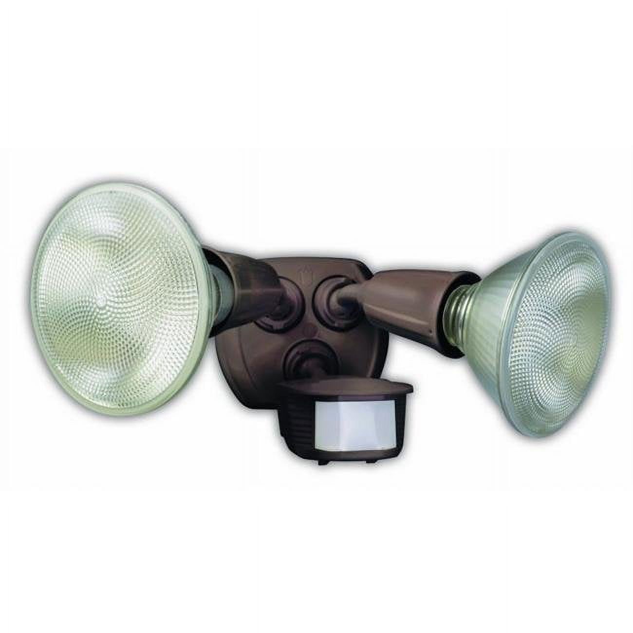 Bronze Motion-Sensing LED Outdoor Security Floodlight