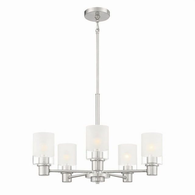 Cedar Lane Black and Brushed Nickel 5-Light Chandelier