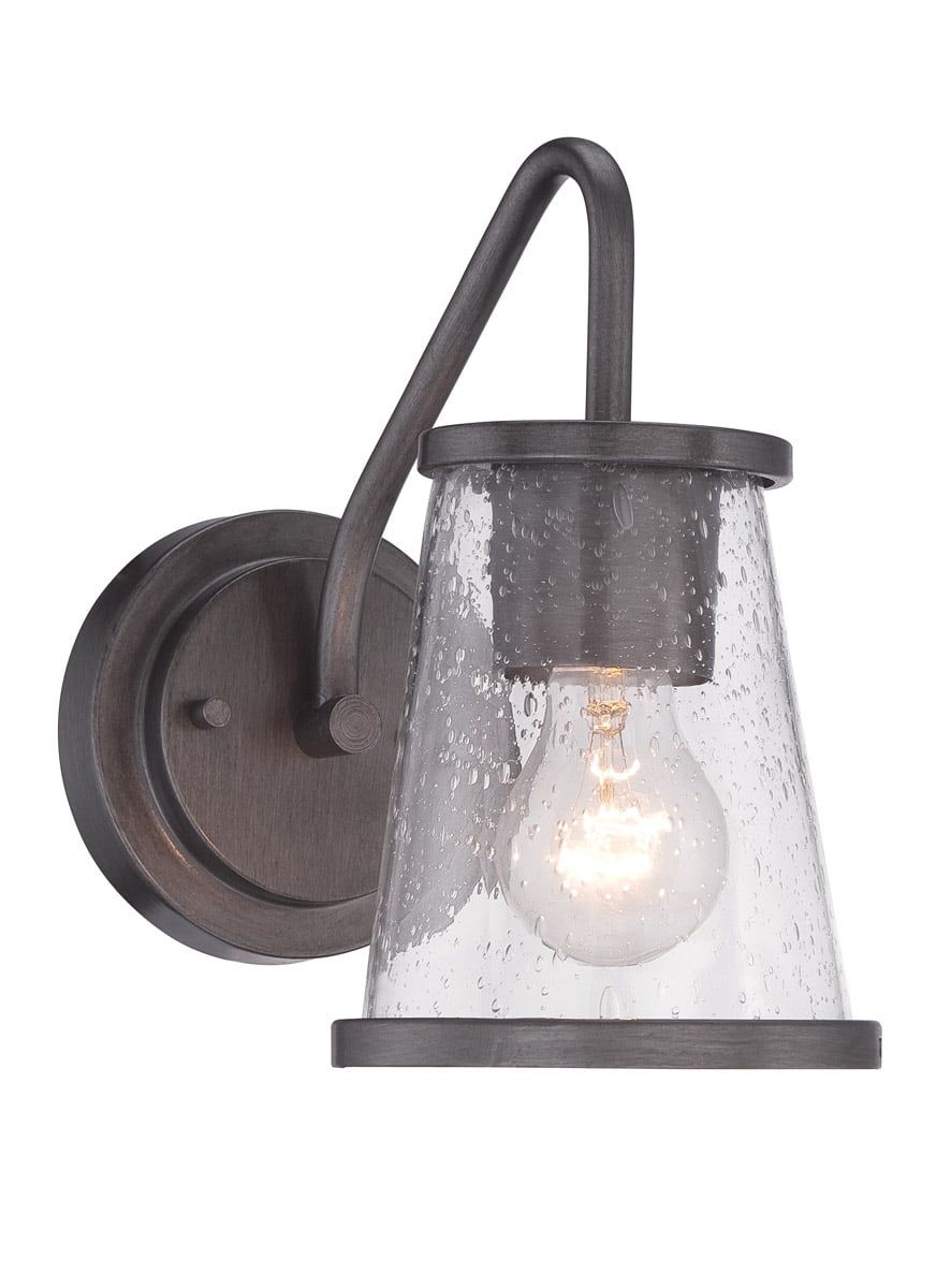 Weathered Iron 10.25" Industrial Cage Wall Sconce