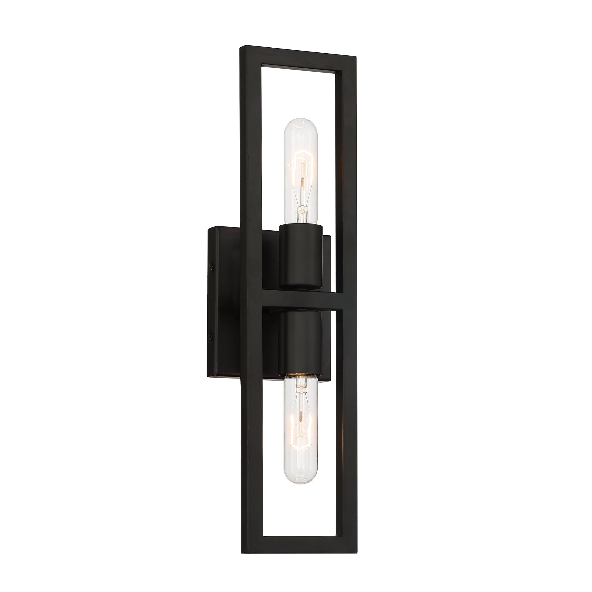 Urban Oasis Matte Black Industrial Dimmable Wall Sconce