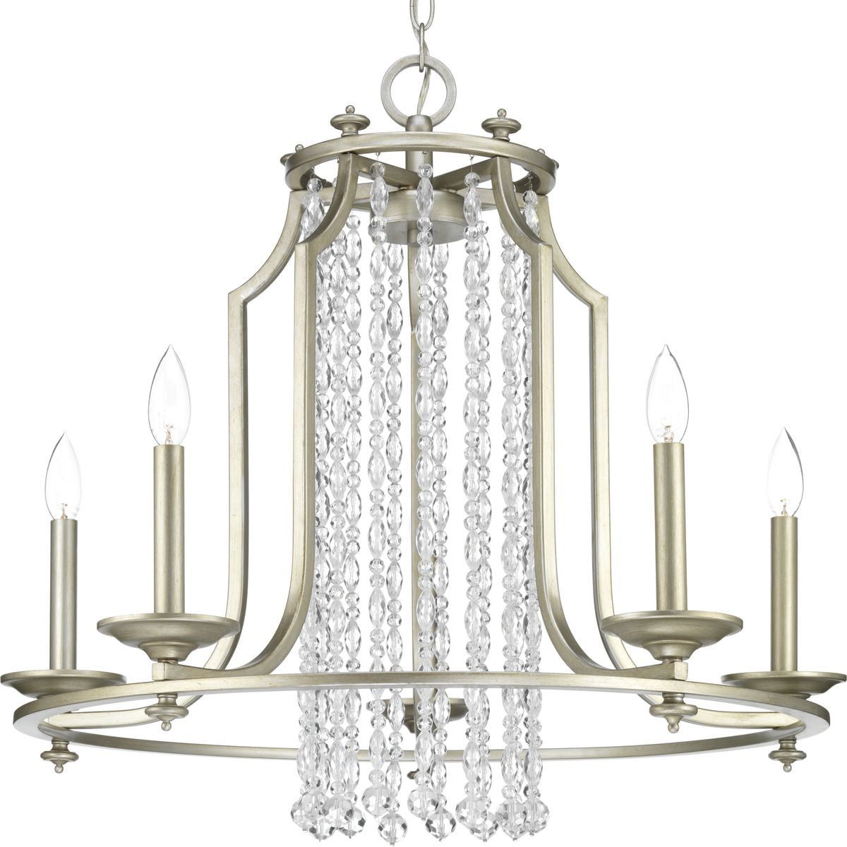 Desiree Silver Ridge Five-Light Crystal Chandelier