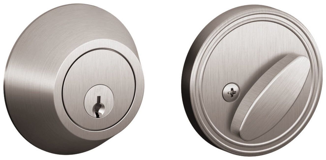 Satin Stainless Steel Single Cylinder Deadbolt for Residential Doors