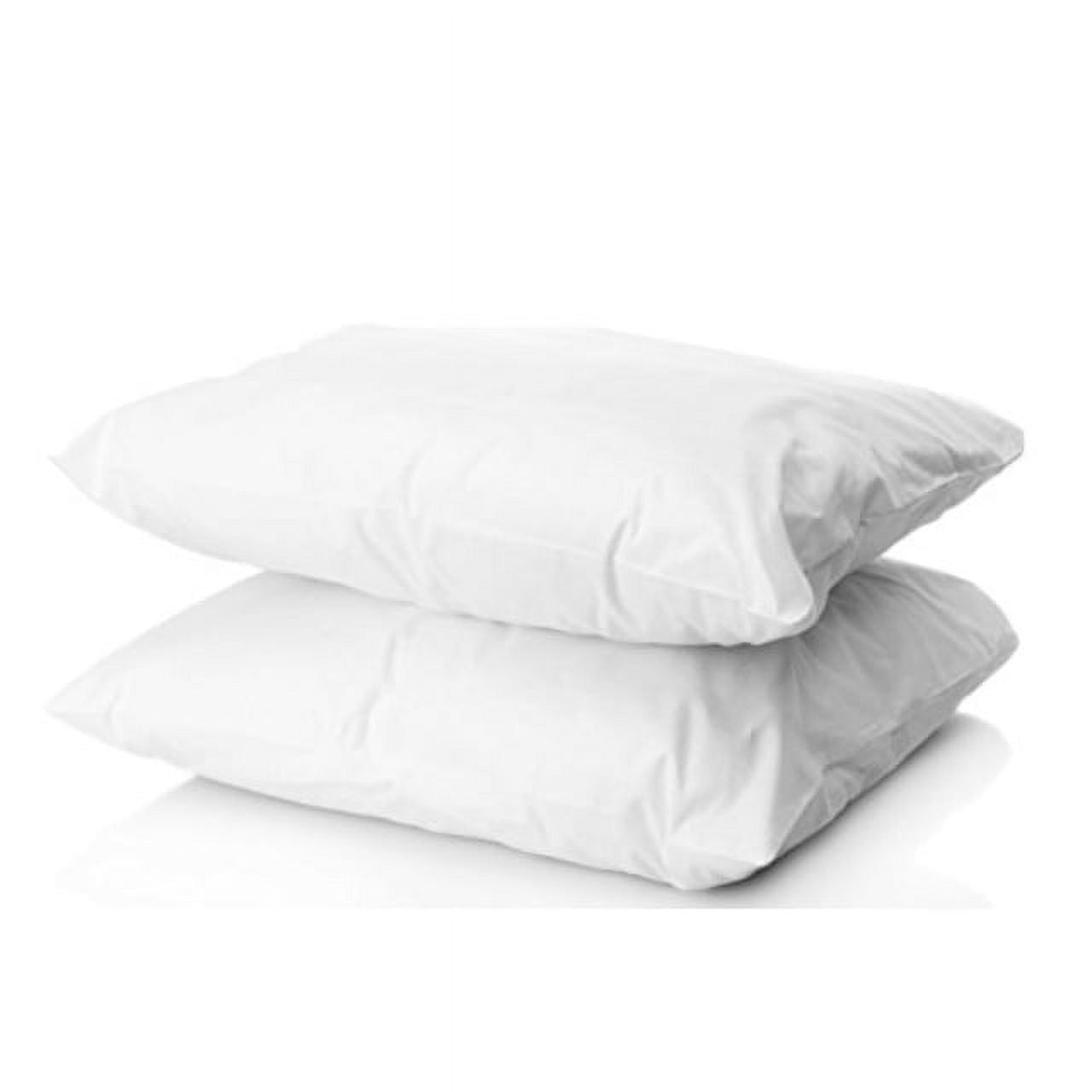 White Hypoallergenic Cotton and Polyester Bed Pillows Set