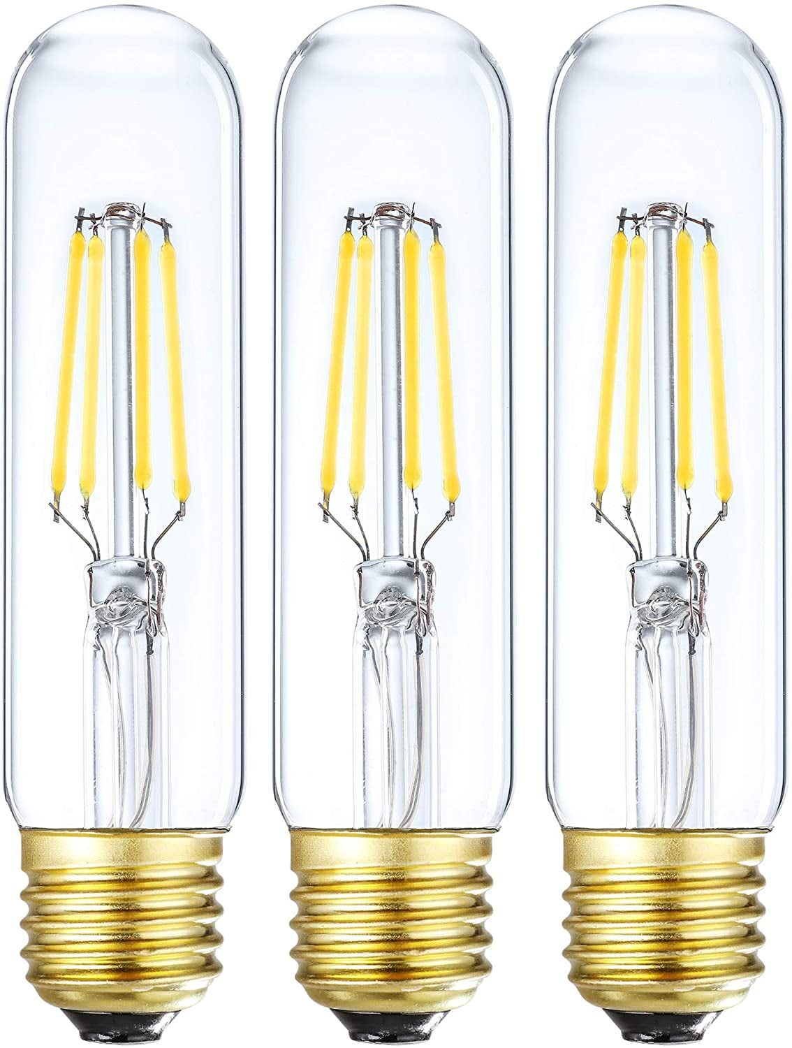 Dimmable Warm White LED Tubular Bulb 3-Pack