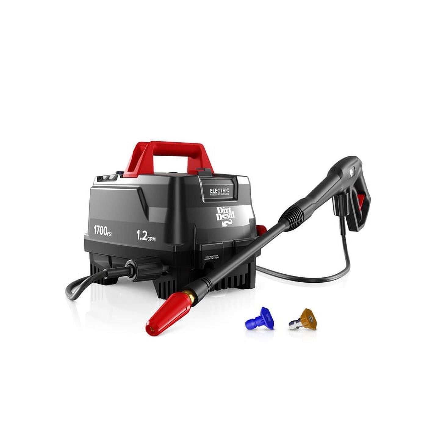 Dirt Devil 1700 PSI Black Electric Pressure Washer with Accessories