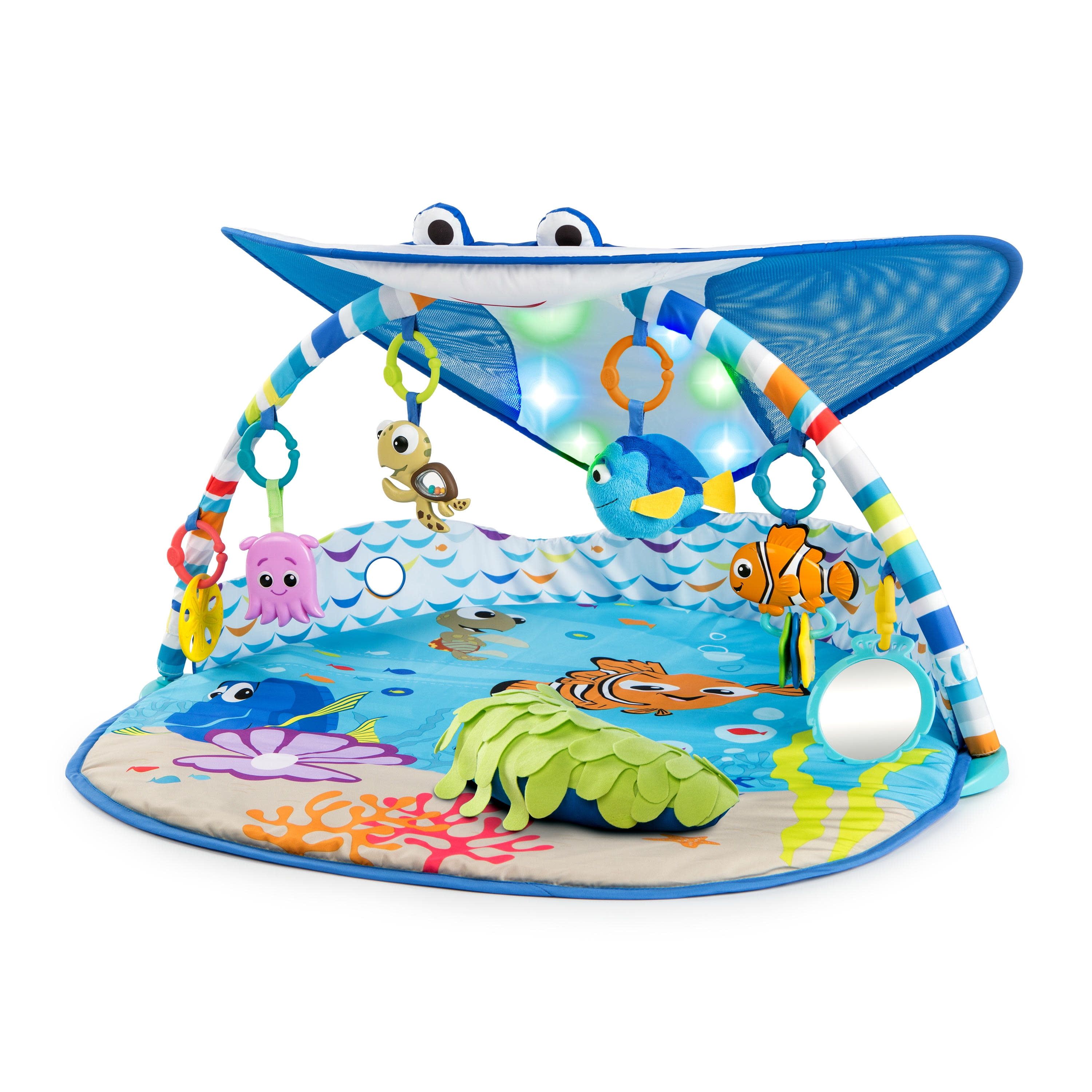 Disney Baby Finding Nemo Ocean Lights Activity Gym with Detachable Toys