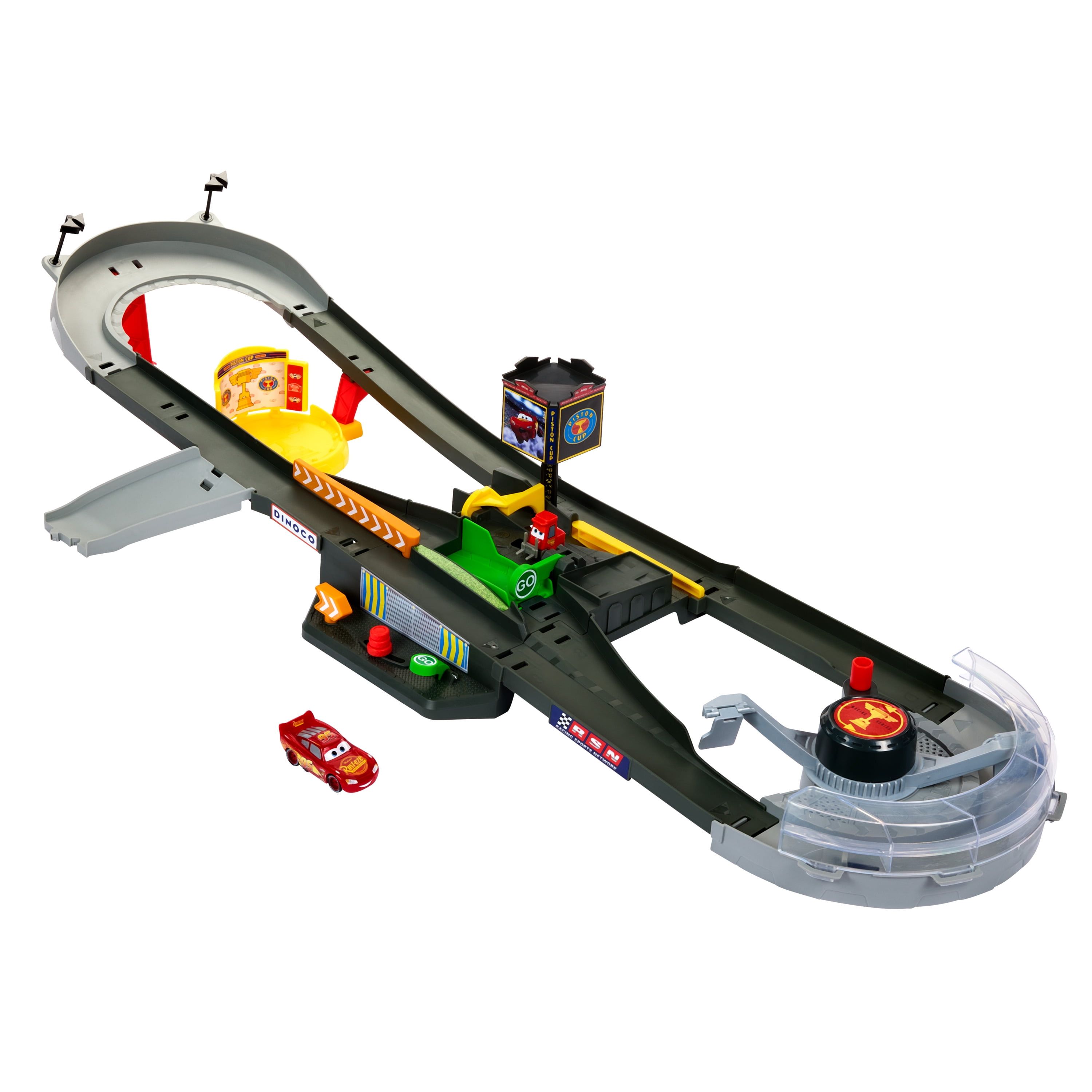 Disney Pixar Cars Piston Cup Speedway Playset with Lightning McQueen