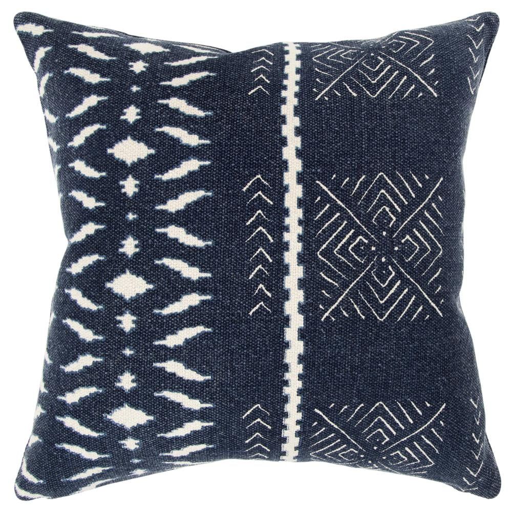 Boho Chic Urban Farmhouse 20" Embroidered Square Pillow Set