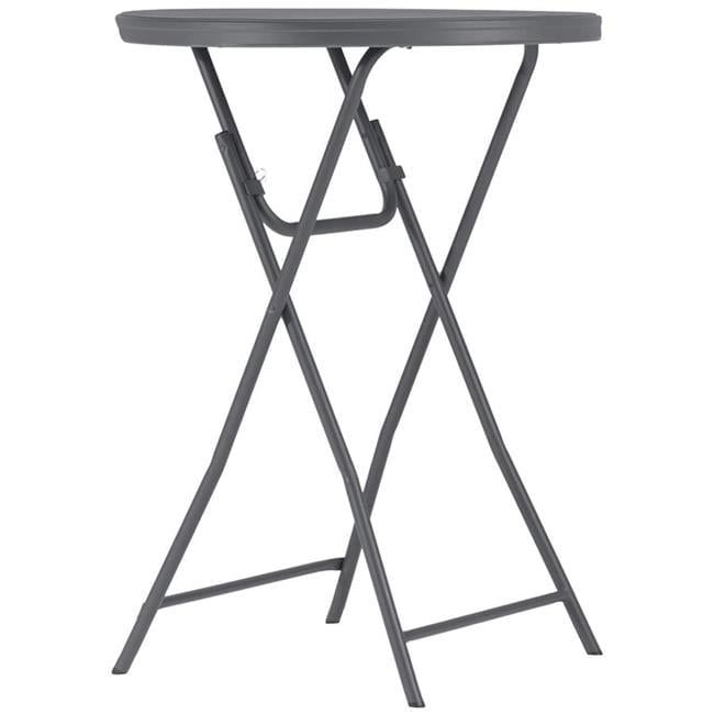 Classic Weather-Resistant HDPE White Cocktail Folding Table