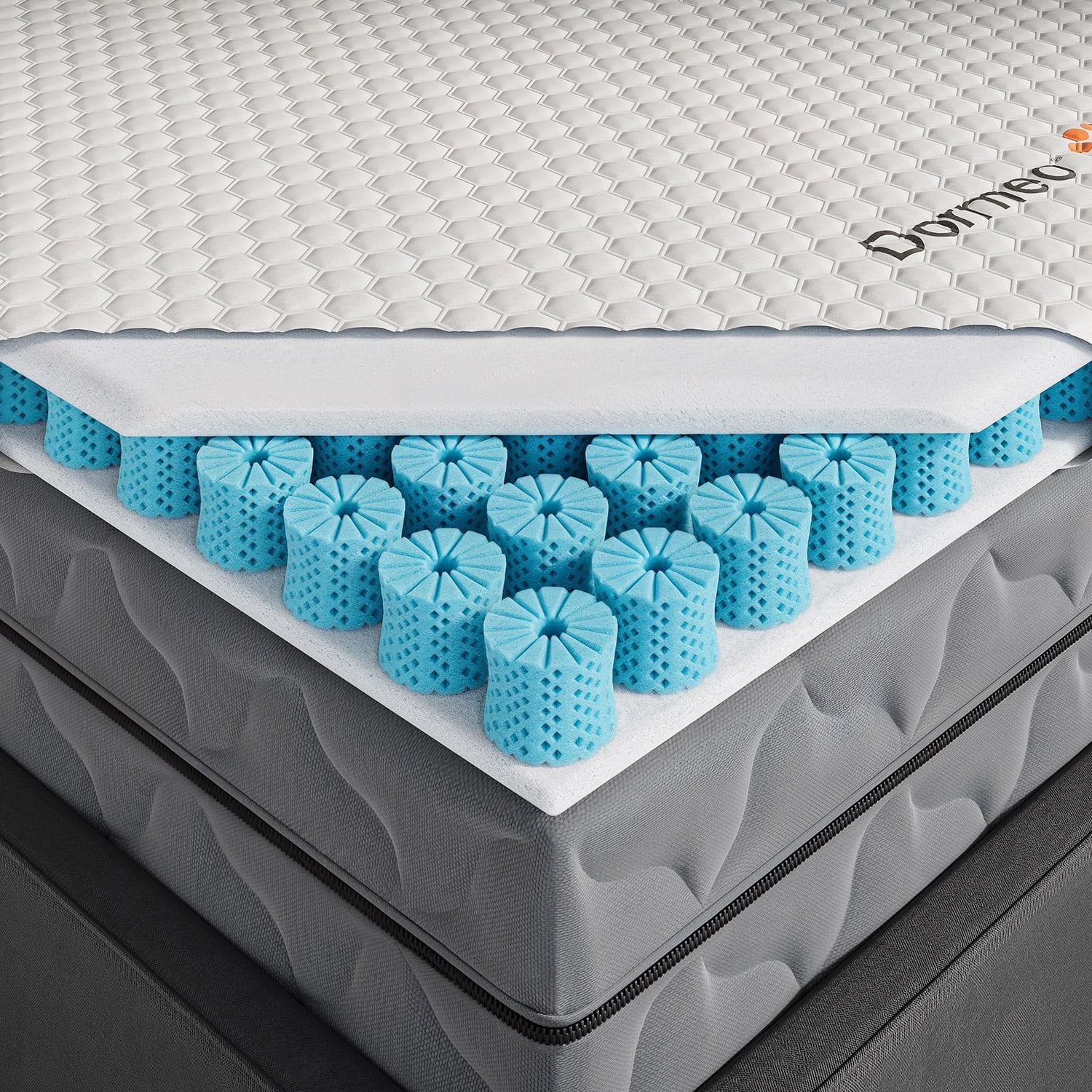 Dormeo Twin 3-Inch Cooling Mattress Topper with Octaspring Technology