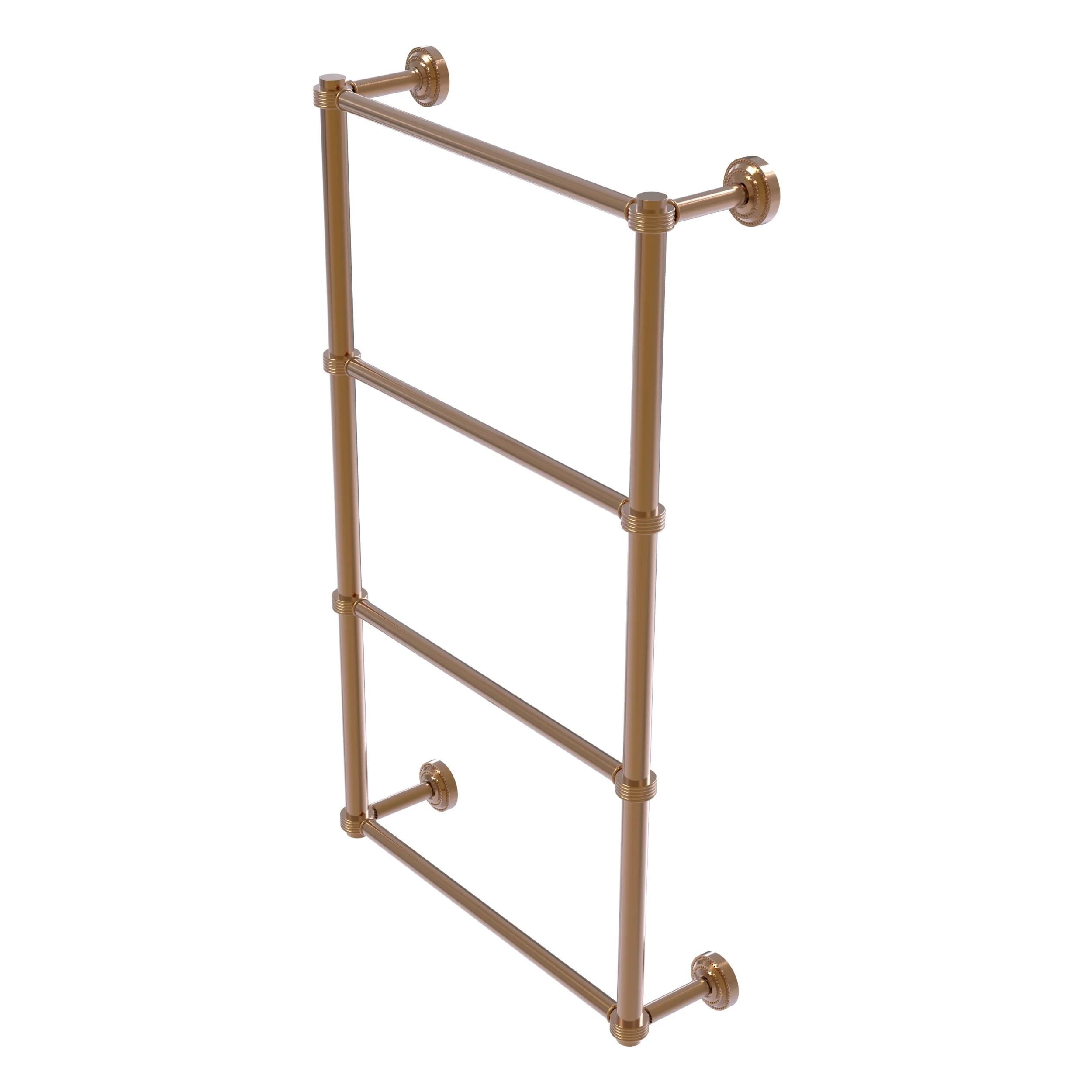 Brushed Bronze 36-Inch 4-Tier Ladder Towel Bar