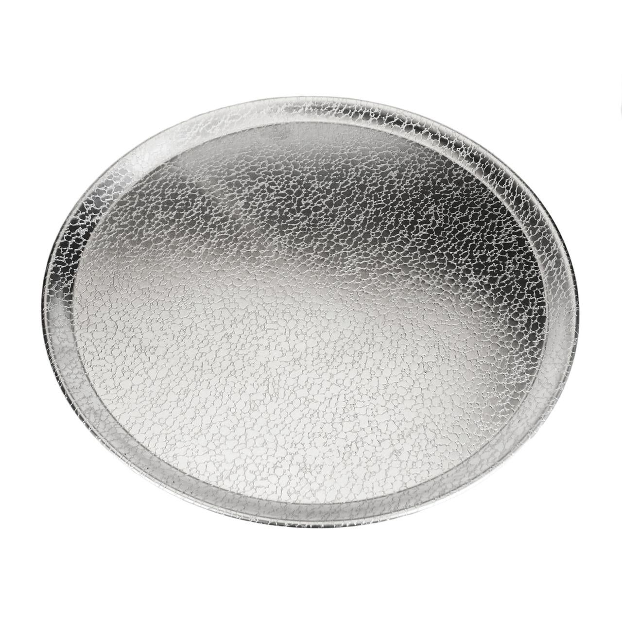 15-Inch Silver Aluminum Non-Stick Pizza Pan