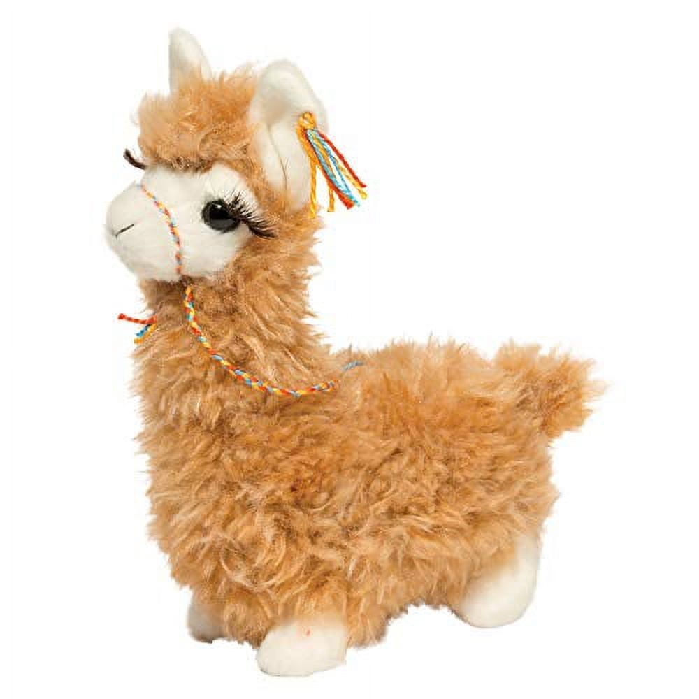 Lil' Wolly Golden Brown Plush Llama Stuffed Animal, 6"