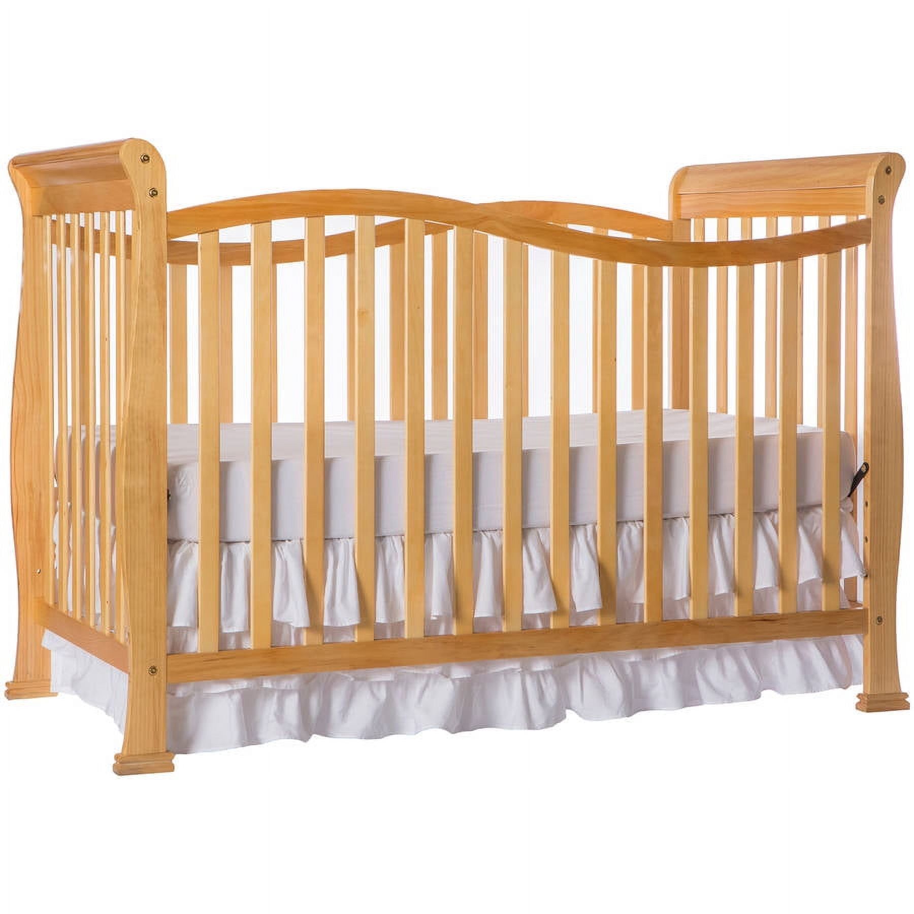 Natural Pinewood 7-in-1 Convertible Crib with Mattress Support