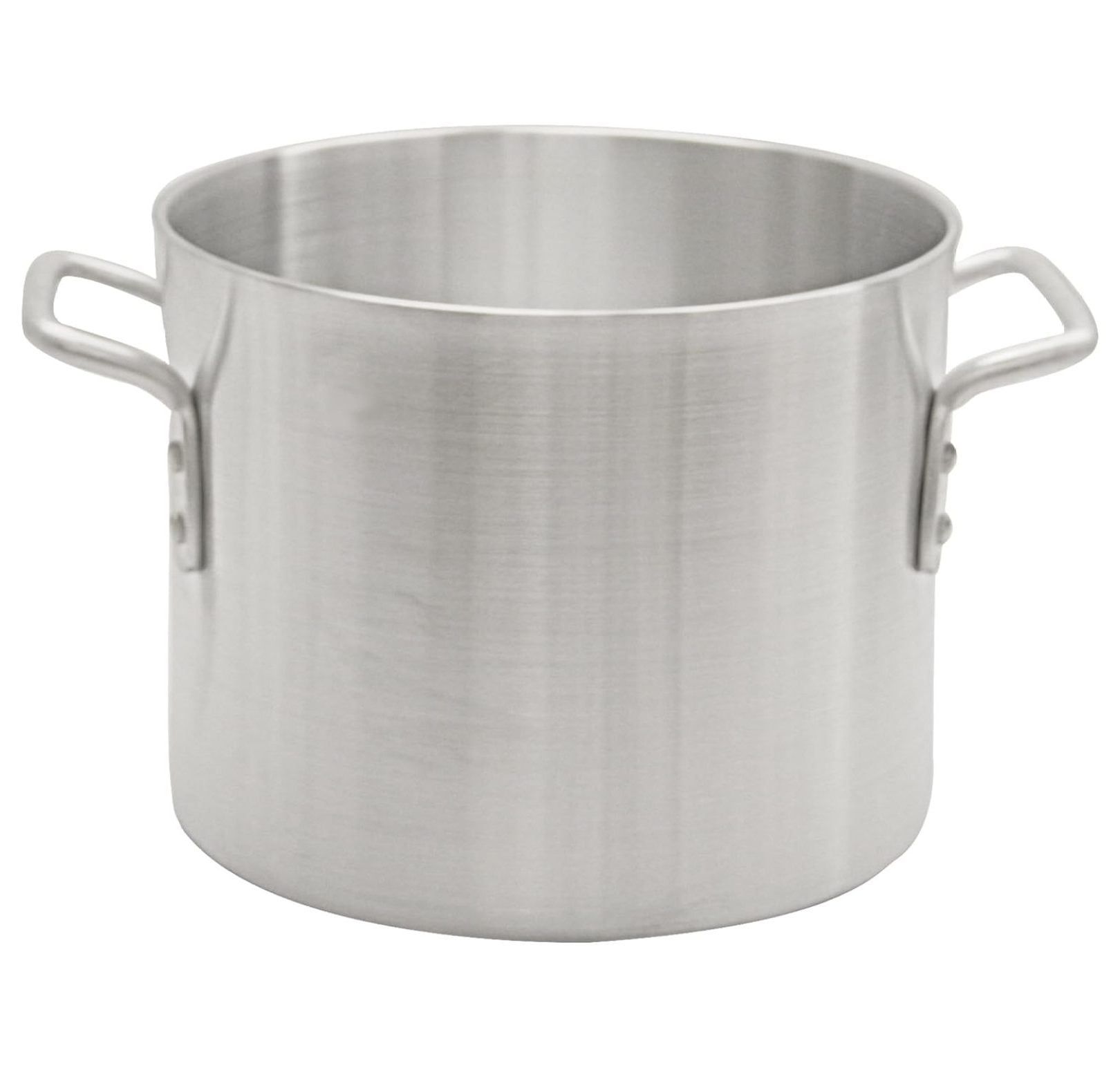 12 Quart Silver Aluminum Stock Pot with Riveted Handles