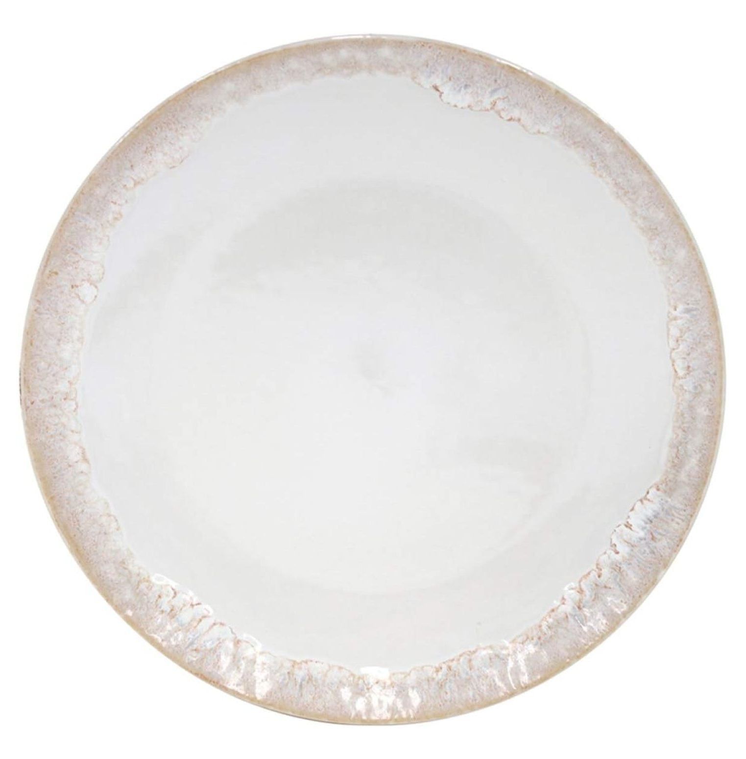 Taormina White Ceramic Stoneware 11'' Dinner Plate