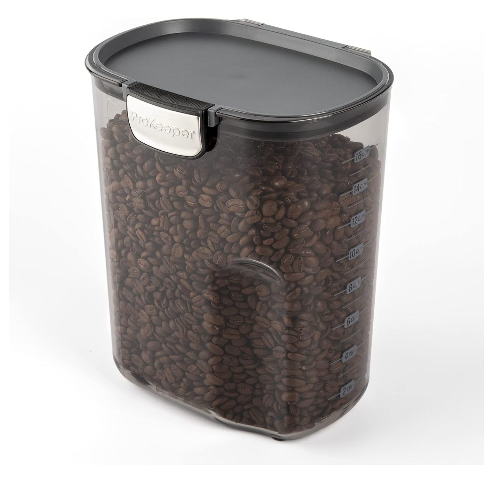 ProKeeper 4-Quart Black Airtight Coffee Storage Container