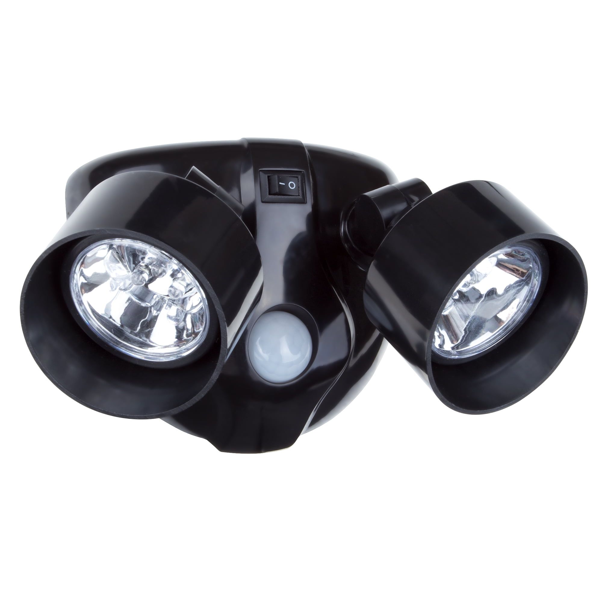 Black Dual Head Motion Sensor LED Wireless Security Light