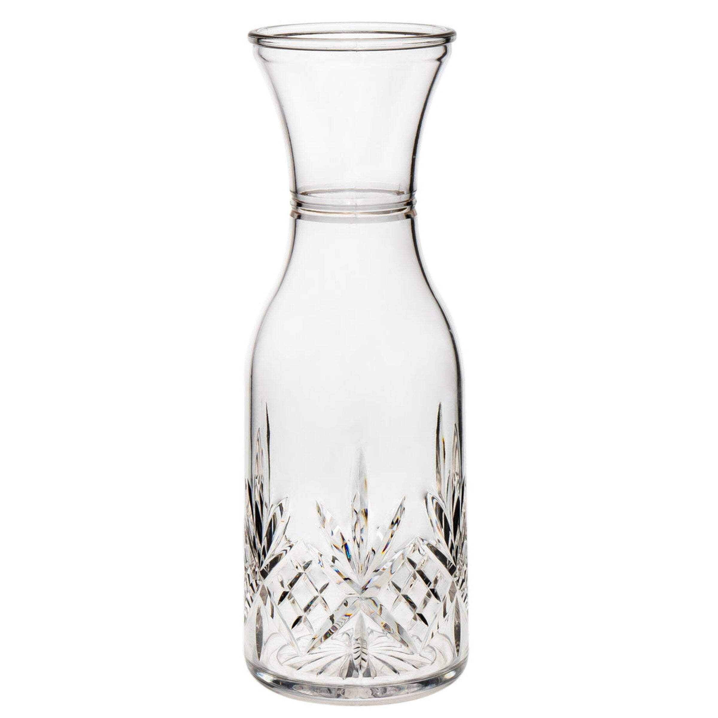 Clear Acrylic Crystal-Cut 38oz Carafe