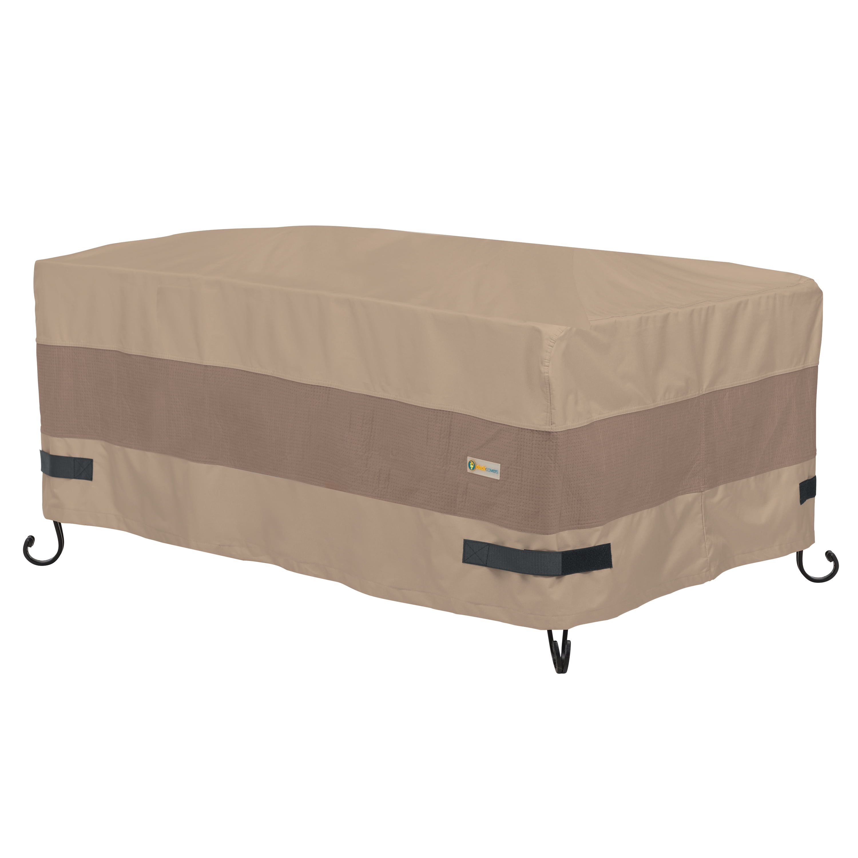 Elegant Swiss Coffee Waterproof Polyester Fire Pit Cover