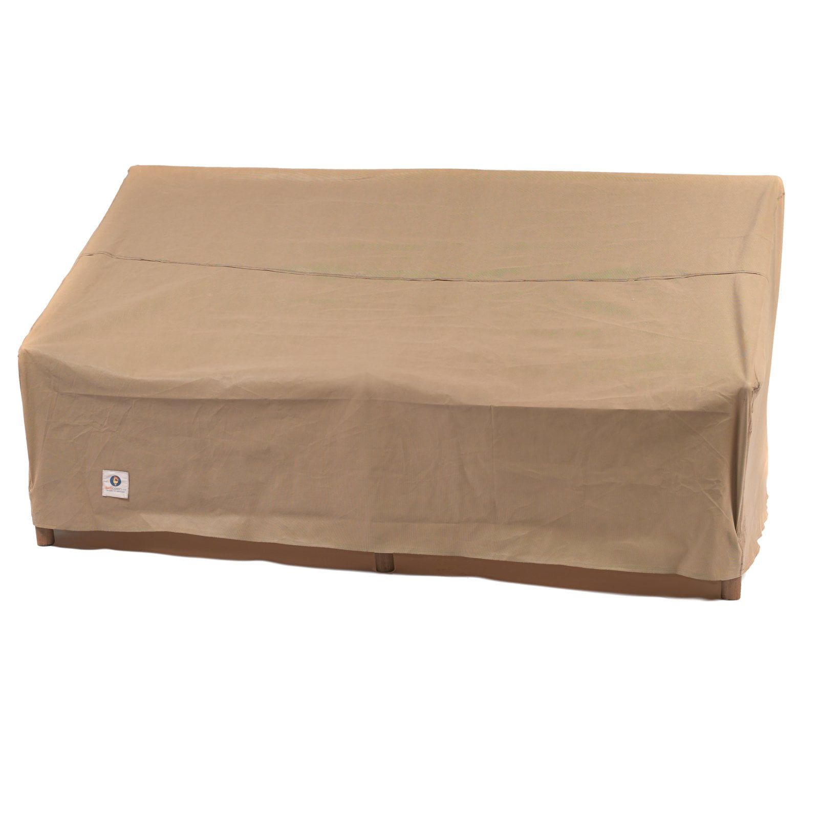 Beige Water-Resistant Patio Loveseat Cover, 54 Inch