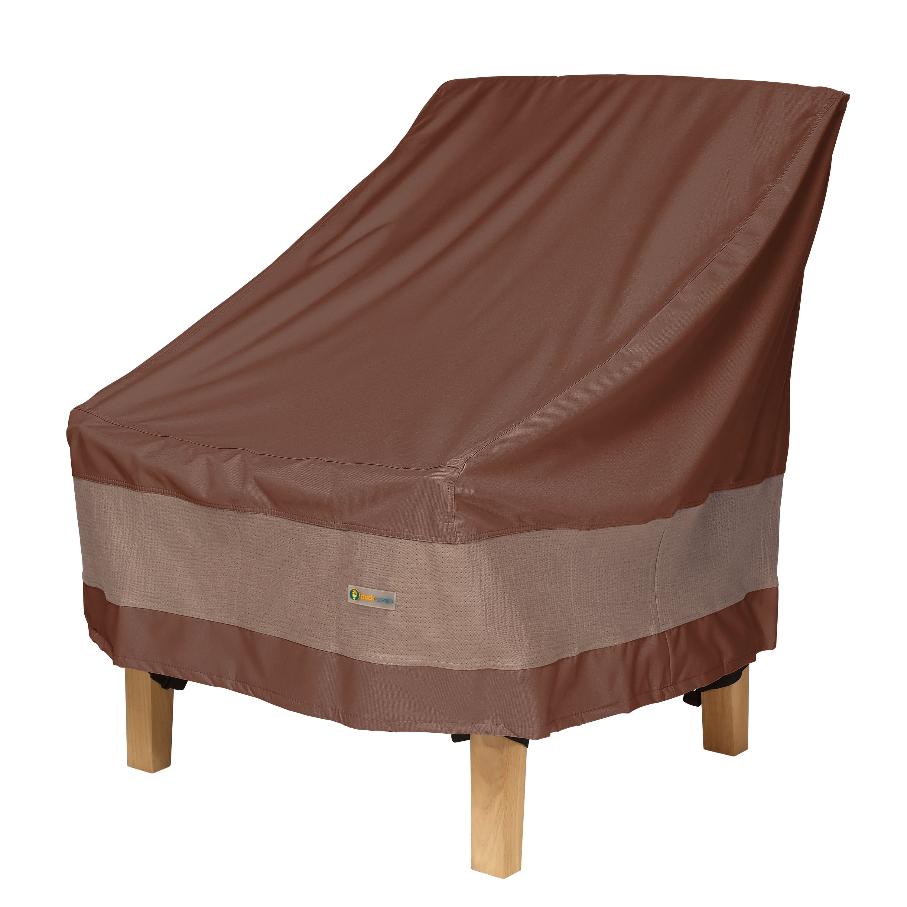 Mocha Cappuccino Waterproof Patio Chair Cover with Snaps