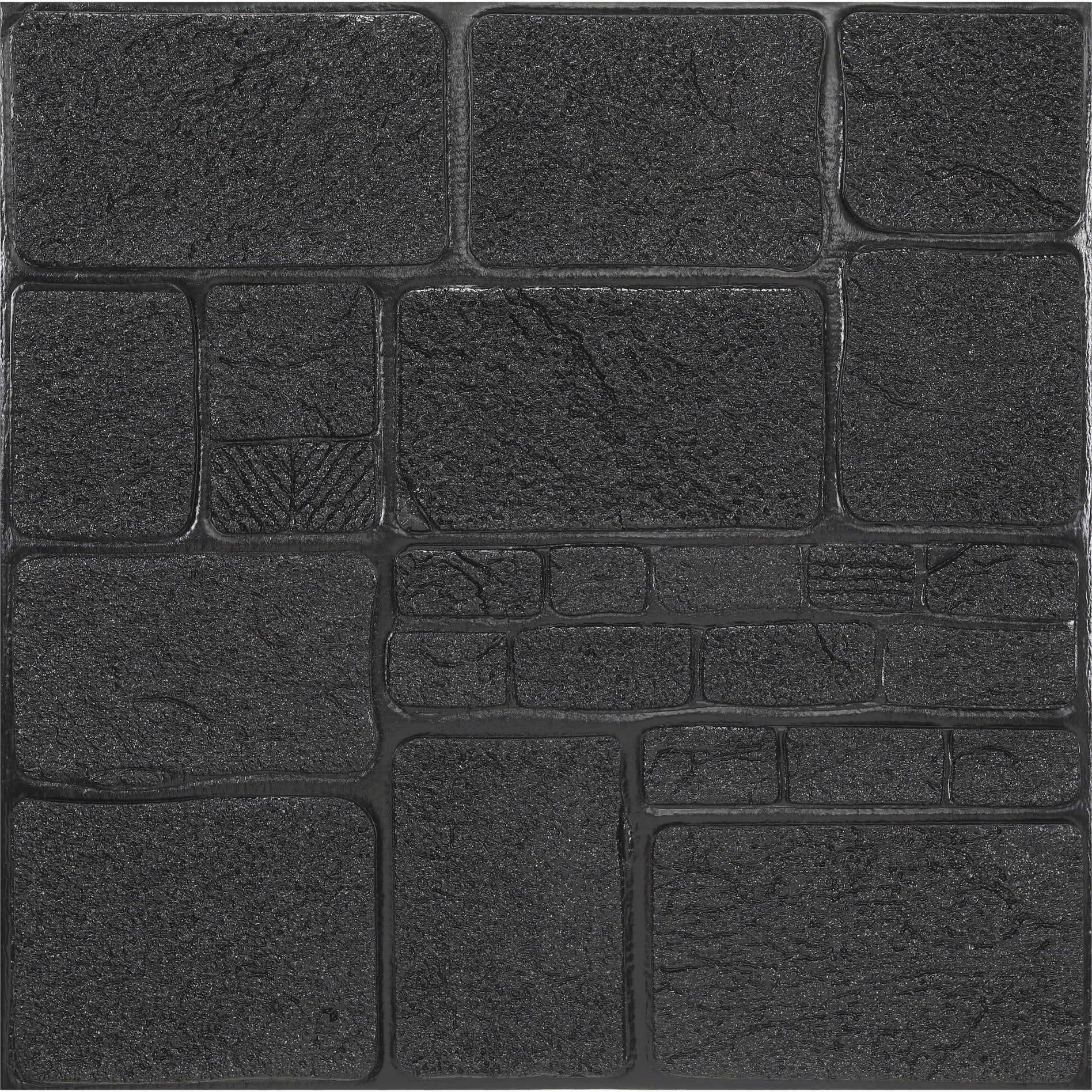 Charcoal 6" x 6" PE Foam 3D Decorative Wall Panel