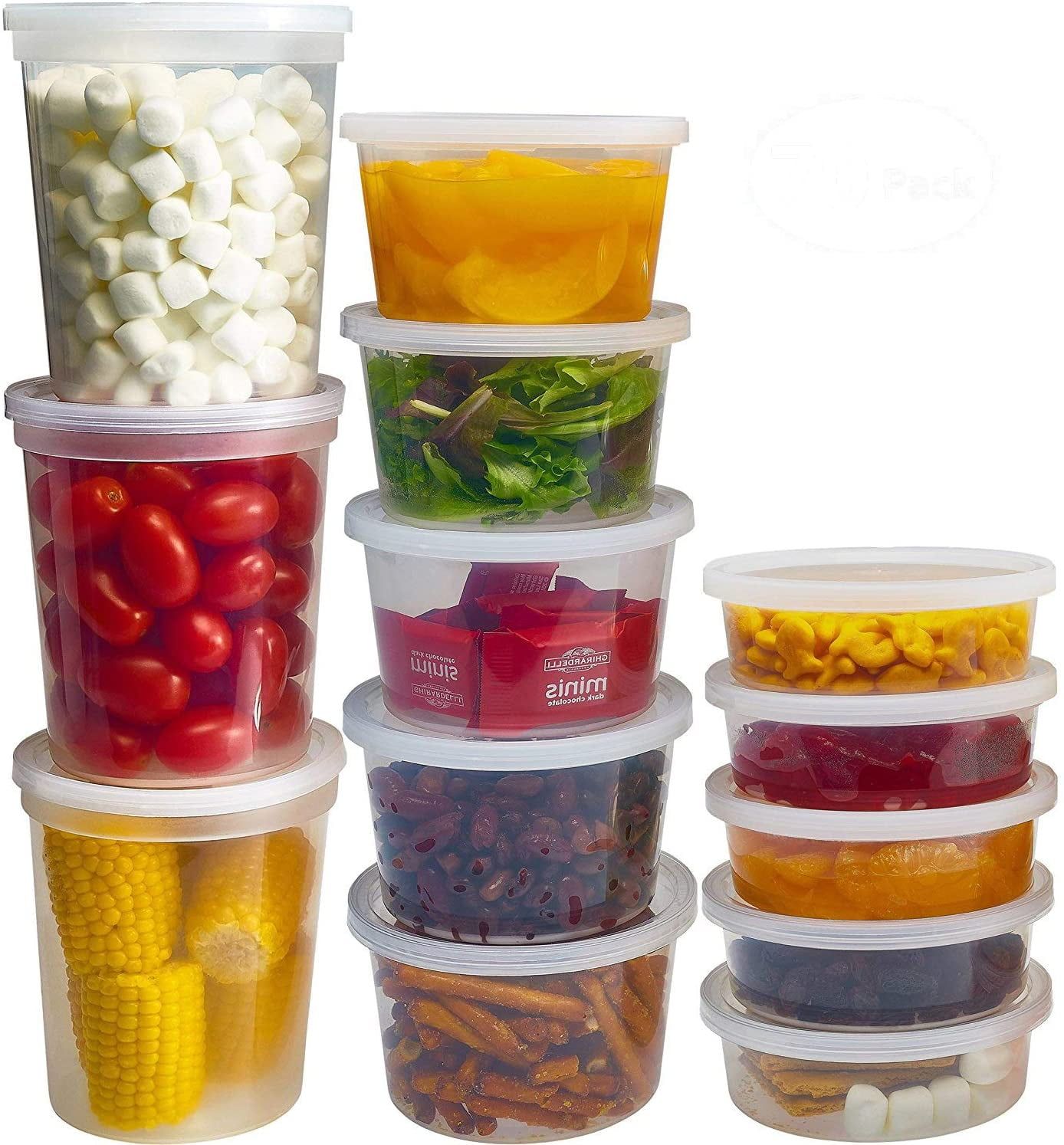 Clear BPA-Free Plastic Meal Prep Storage Container Set