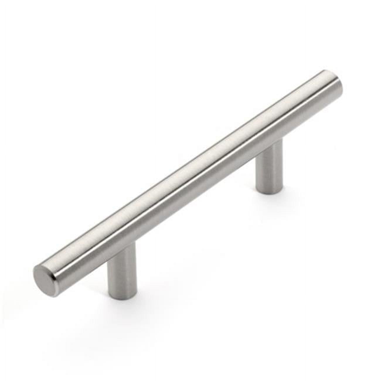 Satin Nickel 5.75" Modern European Bar Cabinet Pull