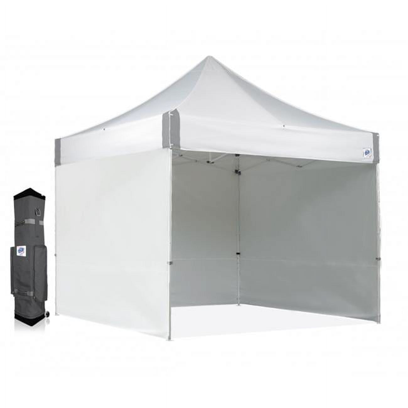 10' x 10' White Instant Canopy Tent with Sidewalls