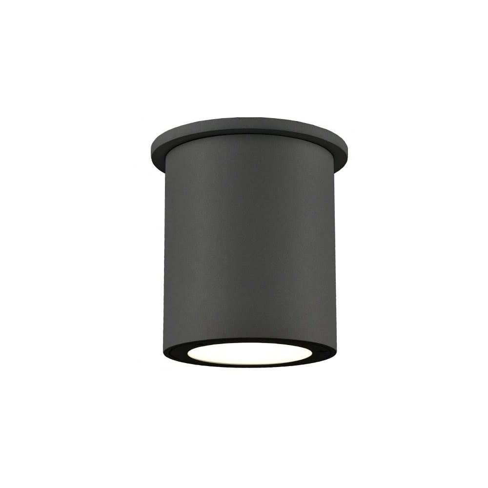 Black Aluminum 5.25" LED Indoor/Outdoor Flush Mount Light