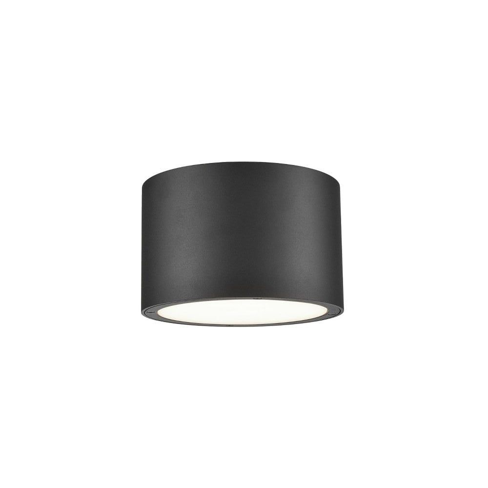 Lamar 5'' Black Aluminum LED Outdoor Flush Mount