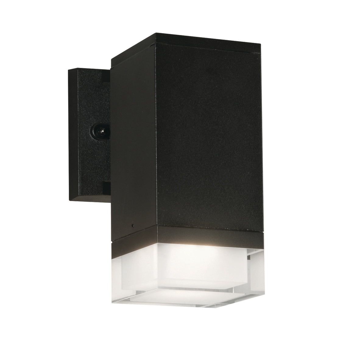 Edmund 8" Black Aluminum LED Outdoor Wall Sconce