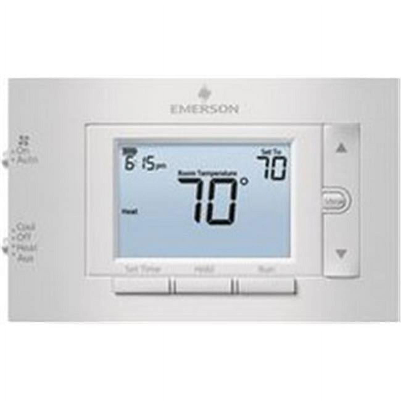 Emerson White Programmable Digital Heat Pump Thermostat