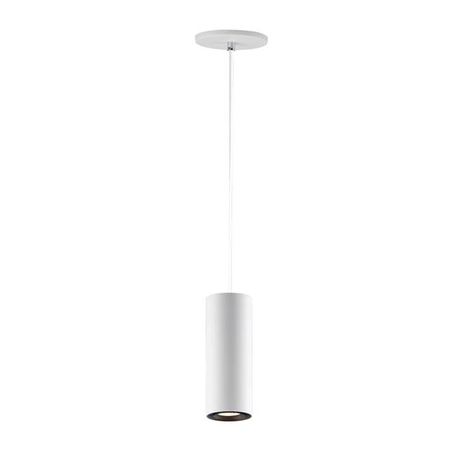 White Aluminum 11.75" Adjustable LED Pendant Light