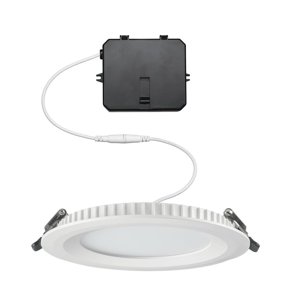 6" White Aluminum LED Canless Recessed Downlight