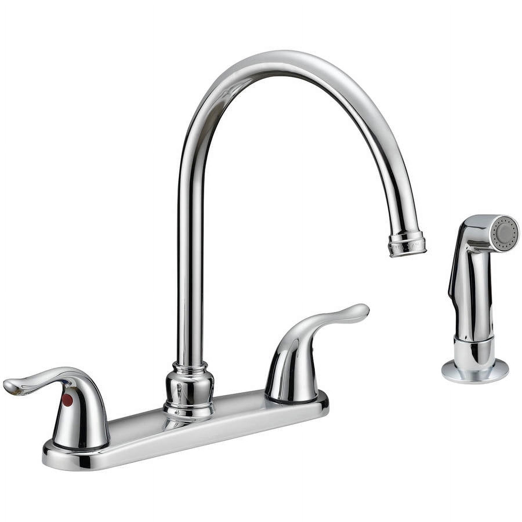 Impressions Chrome High Arc Kitchen Faucet with Pull-Out Spray