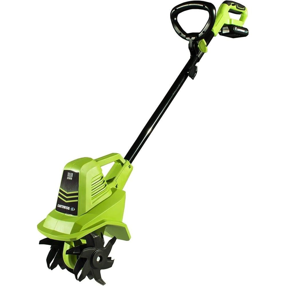 Earthwise 20-Volt Green Cordless Electric Garden Tiller Cultivator