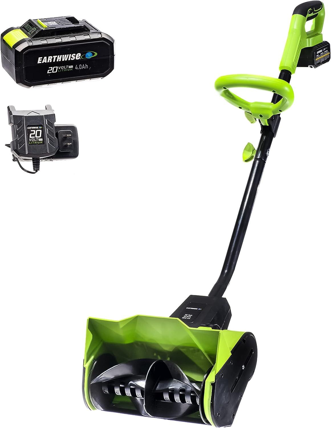 Earthwise Green 20-Volt 12-Inch Cordless Electric Snow Thrower