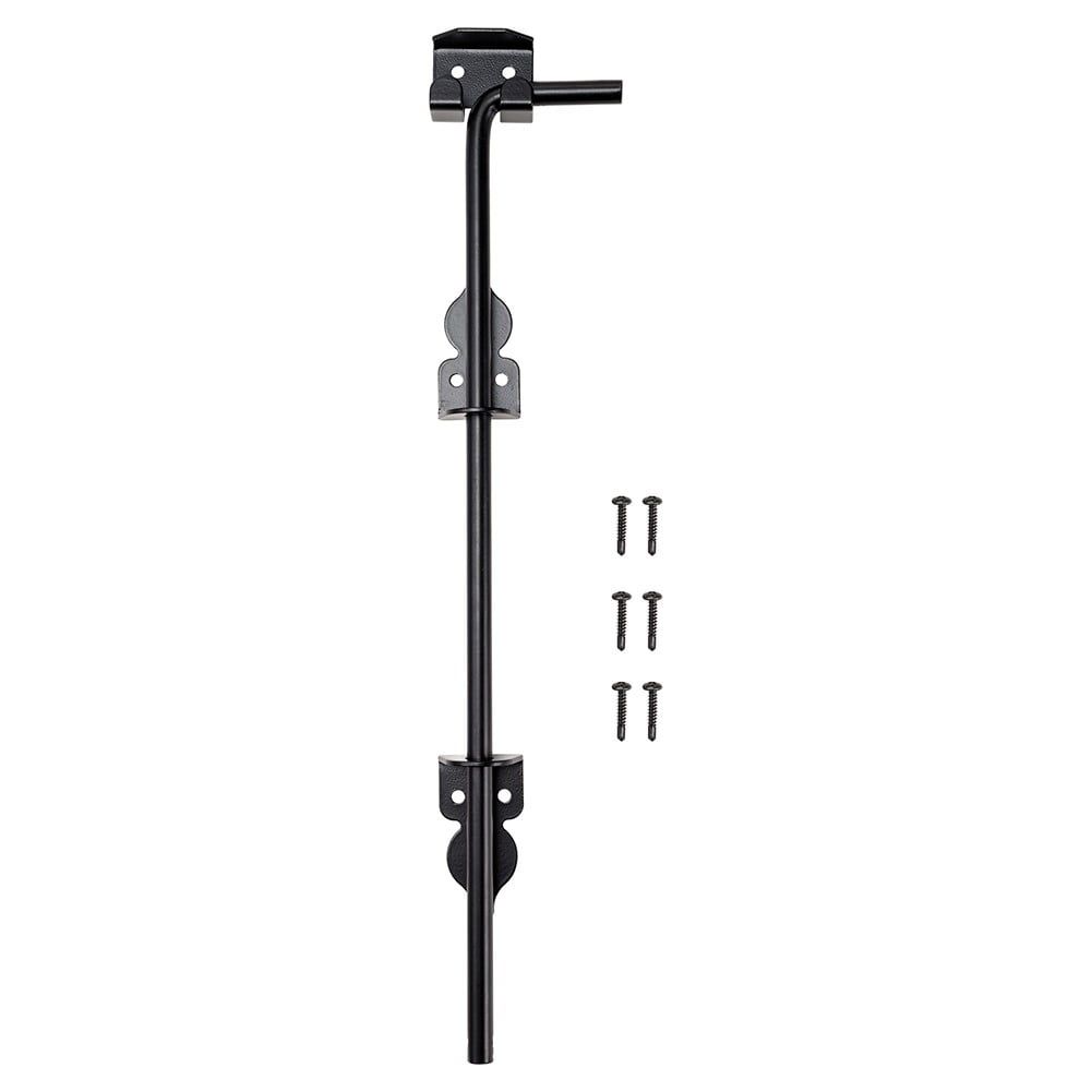 18" Black Iron Cane Bolt Gate Drop Rod