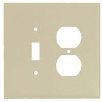 Ivory Thermoset 2-Gang Oversize Wallplate